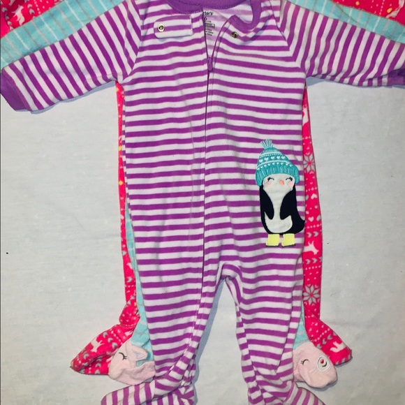 💔SOLD 💔5 Carters Footsie Pj Bundle (6months)💜 - Picture 6 of 8